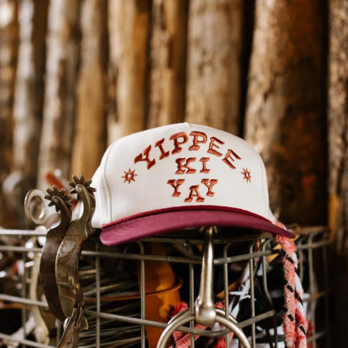 Yippee Ki Yay Hat - White
