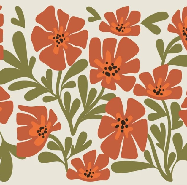TKWide 20oz w/ Twist Cap - Fall Flowers