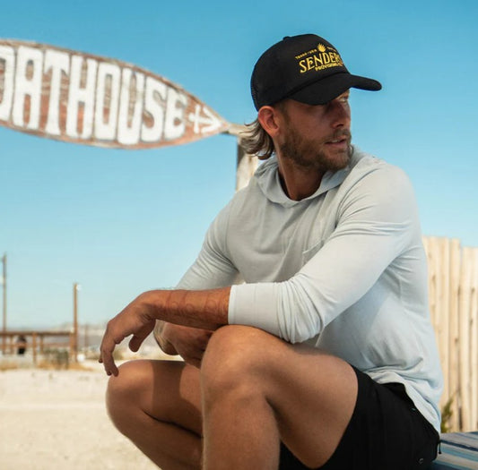 Logo Trucker Hat - Black / Gold