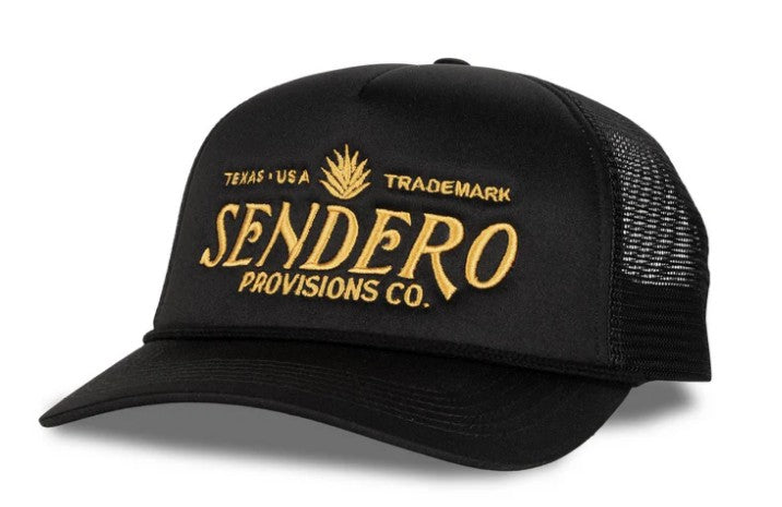 Logo Trucker Hat - Black / Gold