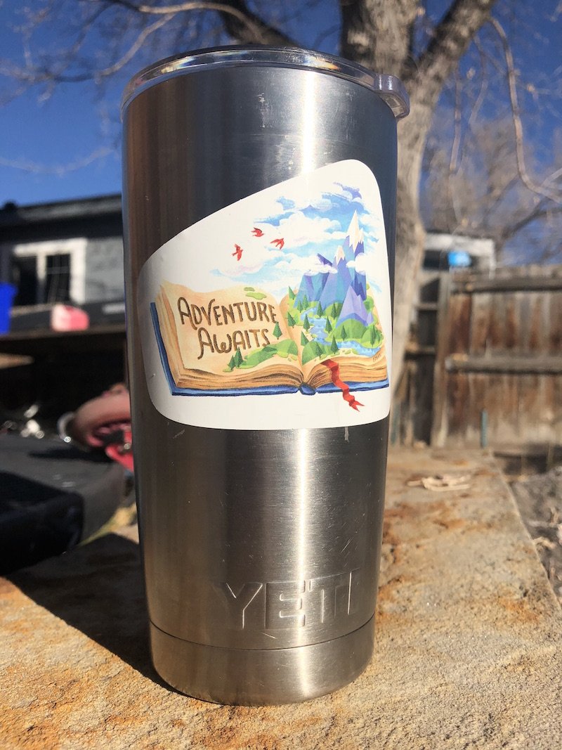 Adventure Awaits Sticker