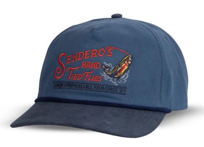 Hand Tied Flies Hat - Navy