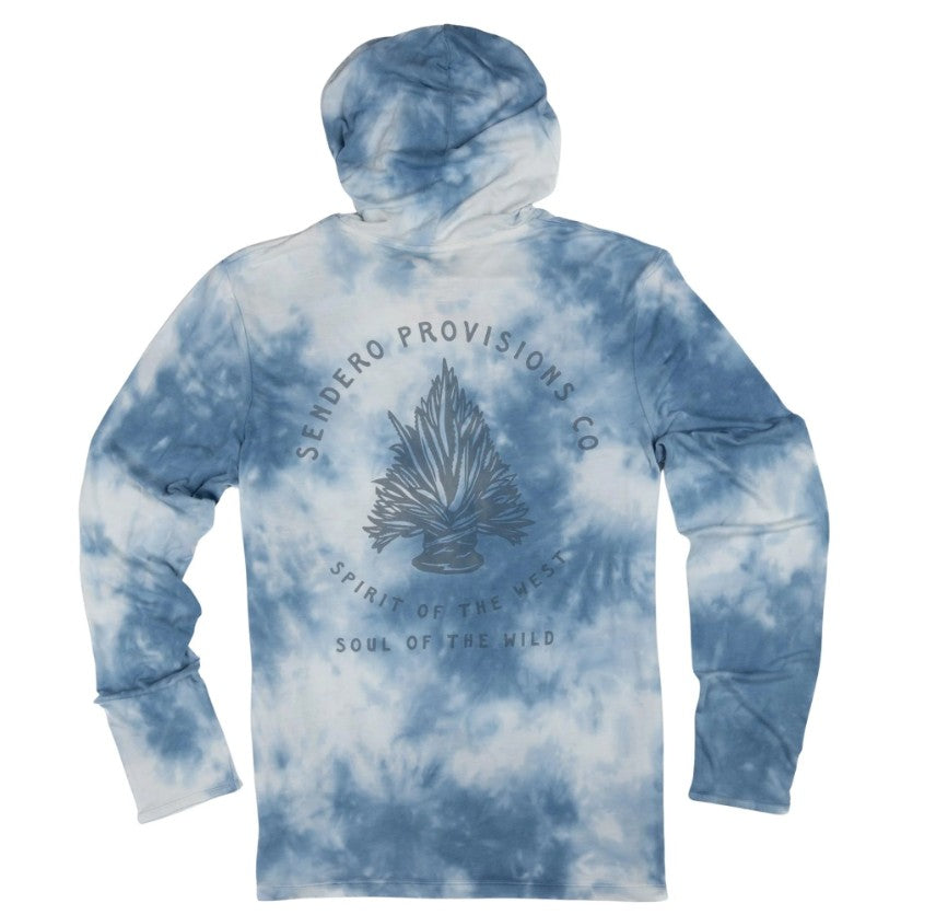 Yucatan Bamboo Hoodie - Tie Dye Senderohead - XL