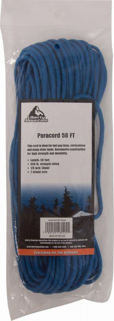 Paracord 50 Foot - Royal Blue