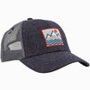 Square Vibes Trucker - Wool/Navy