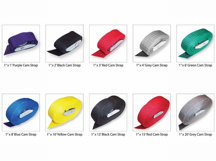 1 Inch Cam Straps - 15' Red