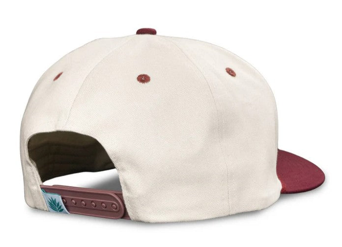Logo Hat - Cream/Maroon