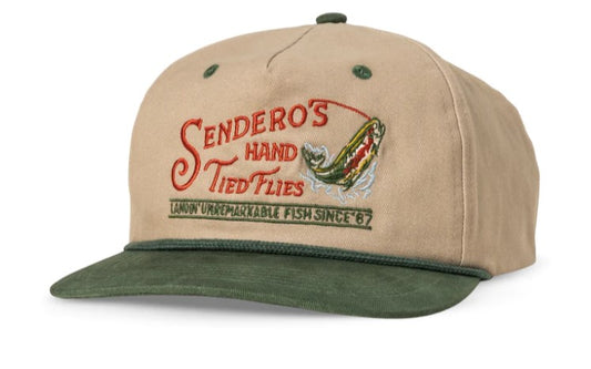 Hand Tied Flies Hat - Gray