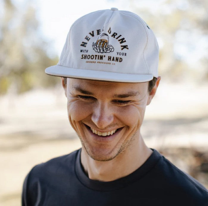 Shootin' Hand Hat - White