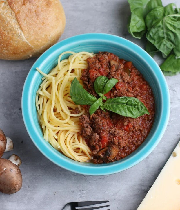 Grass Fed Beef &amp; Spaghetti with Marinara Sauce