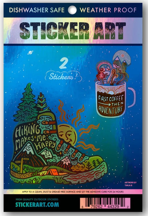 Boot & Cup Holographic Sheet