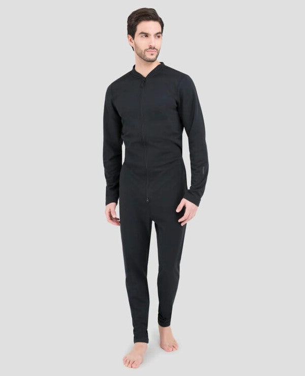 Military Fleece Unionsuit - Black