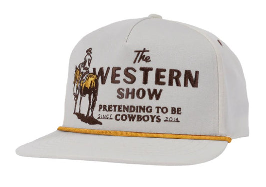 Western Show Hat - White