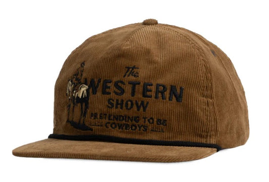 Western Show Hat - Brown Corduroy