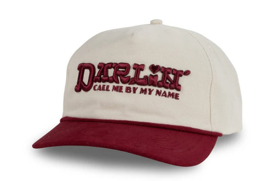 Call Me Darlin' Hat - Cream/Maroon
