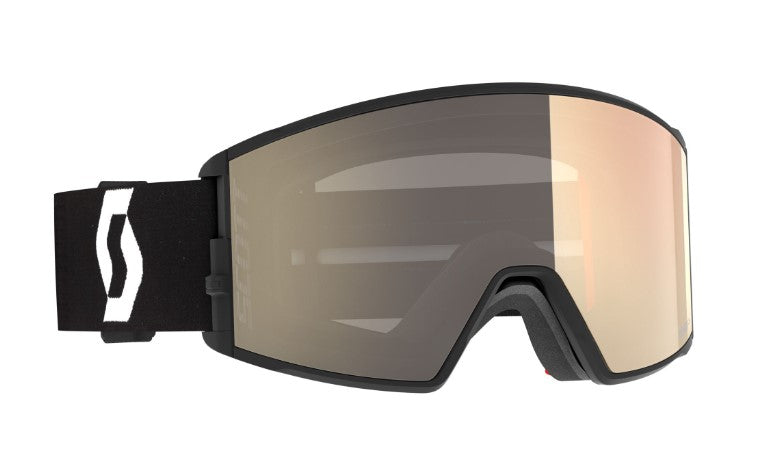 React Goggles - Black/White - Chrome Lens