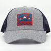 Square Vibes Trucker - Wool/Navy