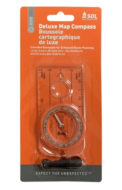 SOL Deluxe Map Compass