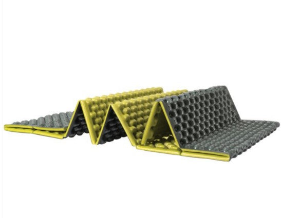 Grid-Link Folding Foam Pad - Green and Grey