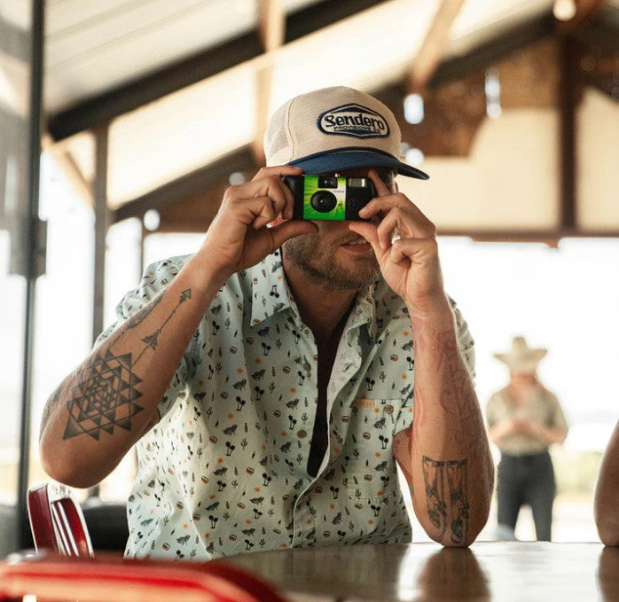 Sendero Supply Hat - Cream/Navy