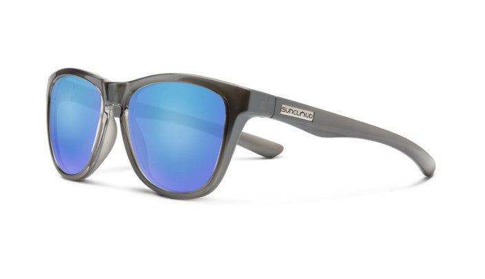 Suncloud Topsail - Crystal Silver Backpaint / Polar Blue Mirror