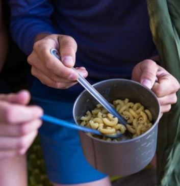 Long Titanium Spoon - Blue