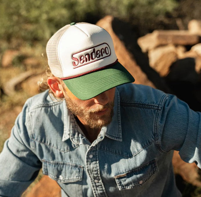 Retrocade Hat - Cream/Green