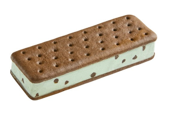 Mint Chocolate Chip Icecream Sandwich