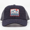 Square Vibes Trucker - Wool/Navy