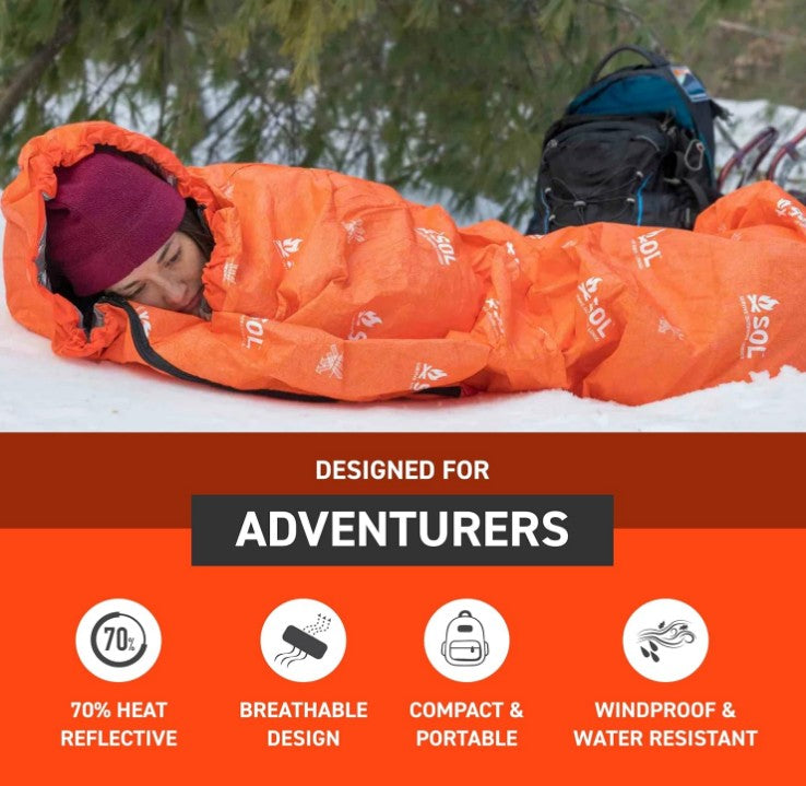 SOL Escape Bivvy with Hood - Orange