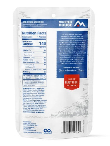 Mountain House - Vanilla Ice Cream Sandwich