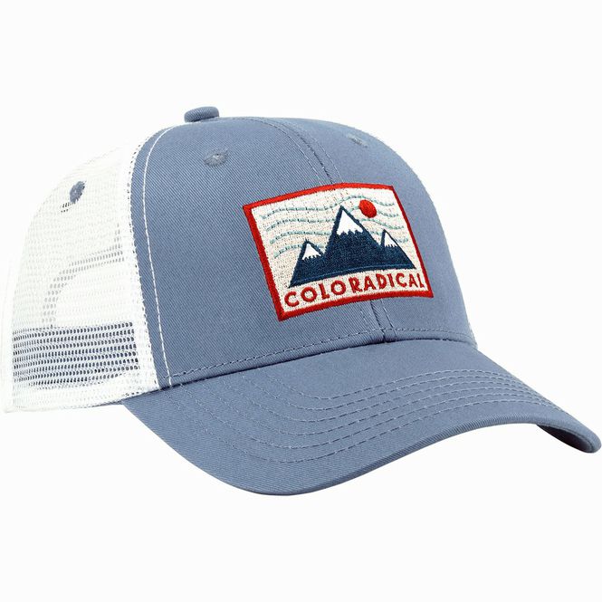 Three Mountain Trucker - White/Blue