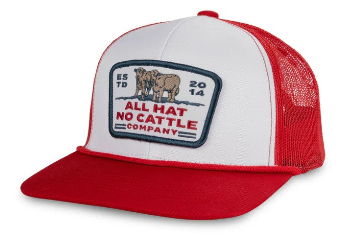 All Hat No Cattle Hat - White/Red