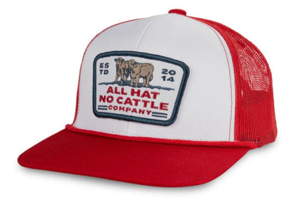 All Hat No Cattle Hat - White/Red
