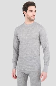 Merino Wool 3.0 Crew - Light Heather Grey
