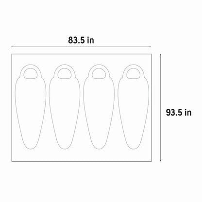 Rumpus 4 Person Footprint