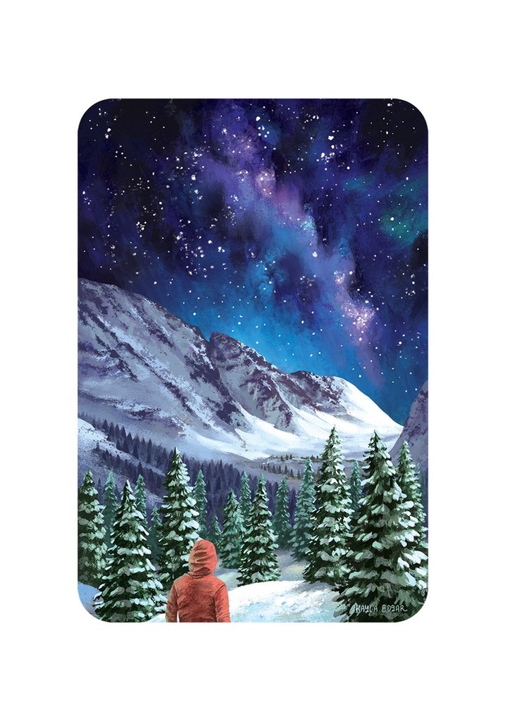 Milky Way Night Hike Sticker
