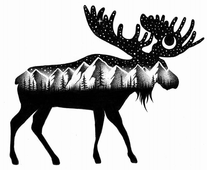 The Moose Sticker