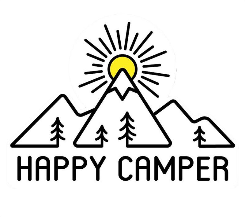 Happy Camper Sticker