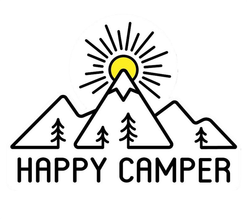 Happy Camper Sticker - Durango Outdoor Exchange