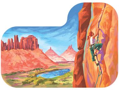 Indian Creek Rock Climbing Sticker