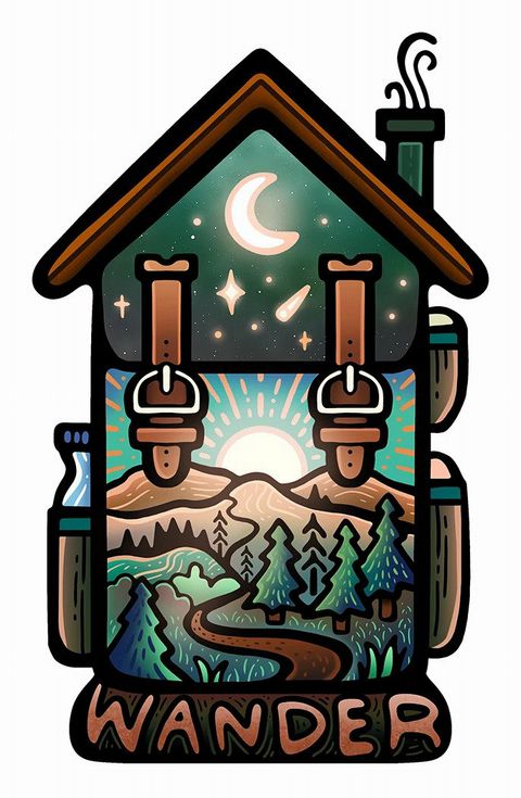 Wander Sticker