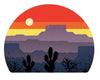 Desert Layers Sticker