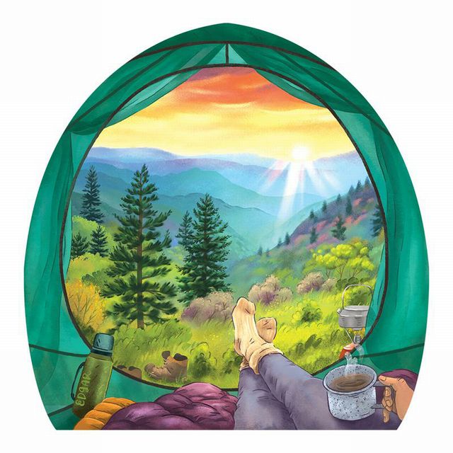 Tent View Mountains