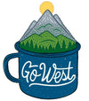 Camp Cup Go West Sticker